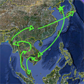 Map of my trip.